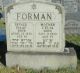 Isaac & Celia Forman Headstone