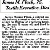 James Monroe Flack Obituary
