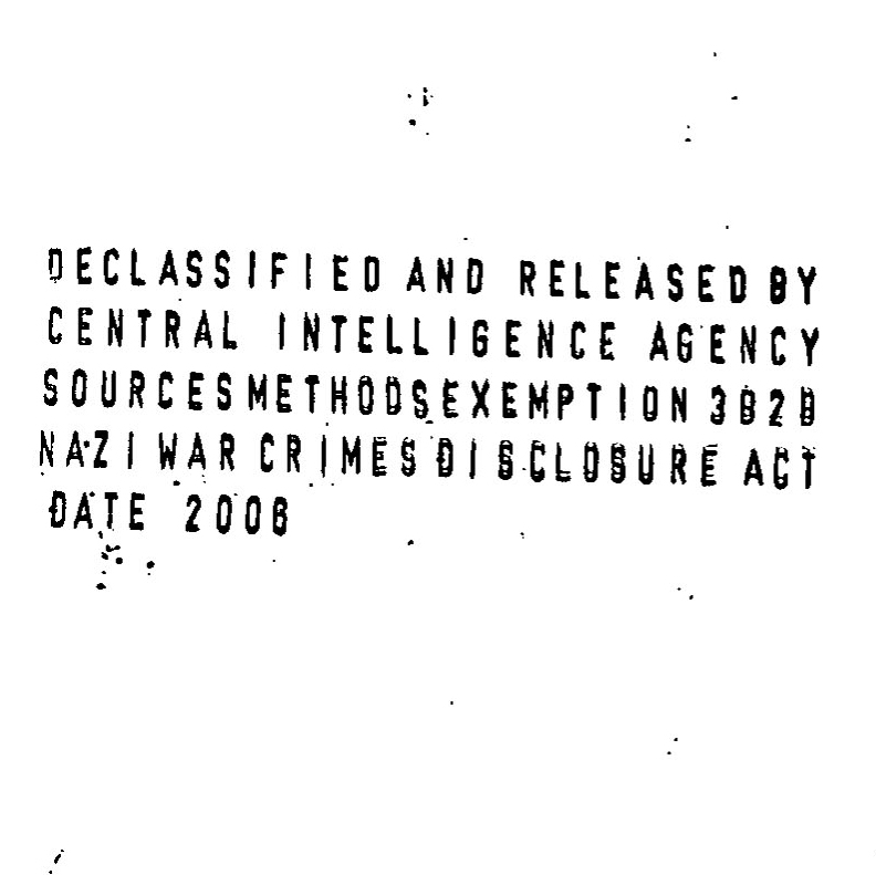 Declassified CIA Field Report on Wolfgang Pfaundler