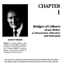 Ernst Weber Profile - IEEE Press