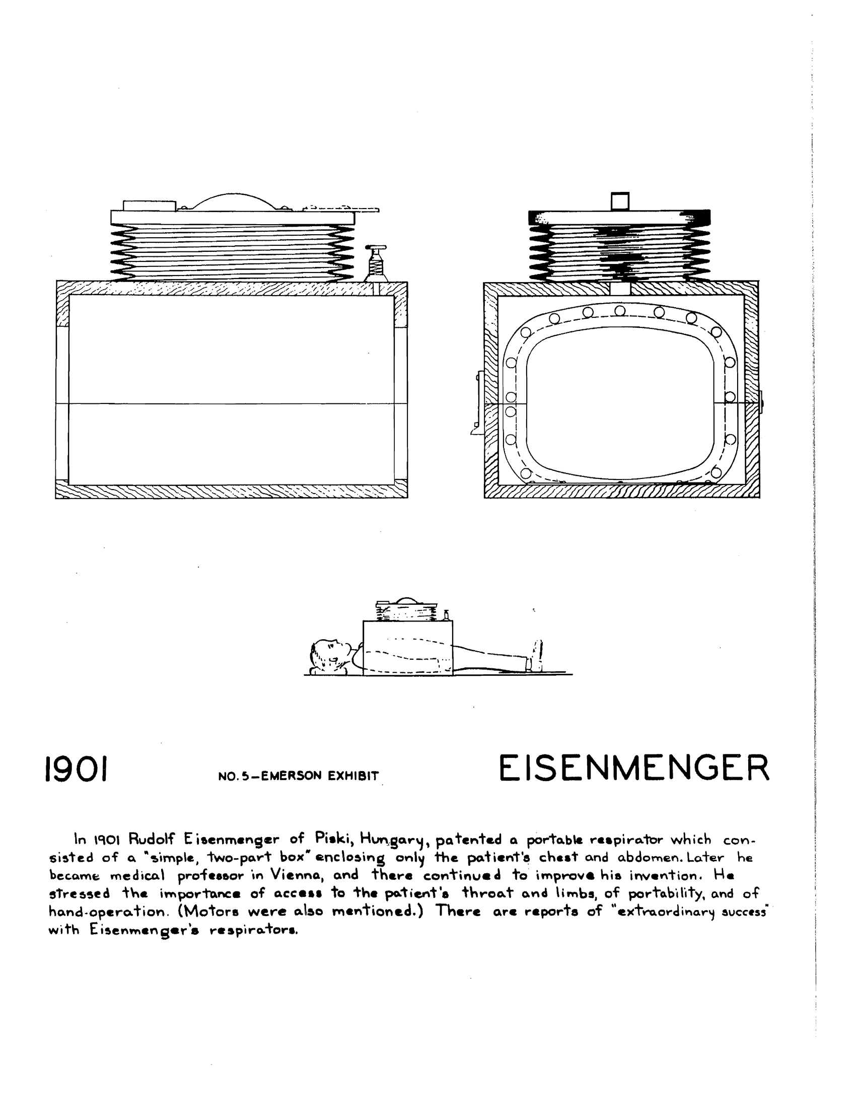 Rudolf Eisenmenger - invented a predecessor of a portable 